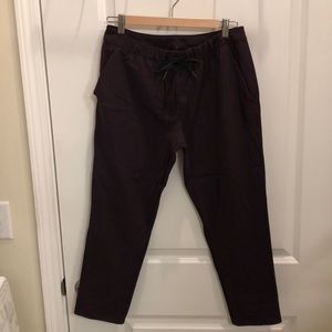Lululemon maroon joggers/work pants
